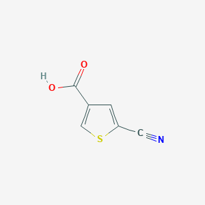 molecular formula C6H3NO2S B3033821 5-Cyanothiophene-3-carboxylic acid CAS No. 1211589-12-6