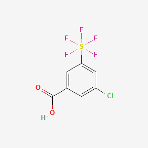 molecular formula C7H4ClF5O2S B3033822 3-氯-5-(五氟硫)苯甲酸 CAS No. 1211589-32-0