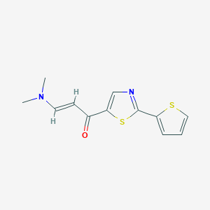molecular formula C12H12N2OS2 B3033824 (E)-3-(二甲氨基)-1-[2-(2-噻吩基)-1,3-噻唑-5-基]-2-丙烯-1-酮 CAS No. 1211890-03-7