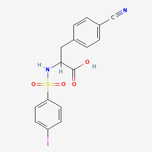3-(4-cyanophenyl)-2-[(4-iodophenyl)sulfonylamino]propanoic Acid