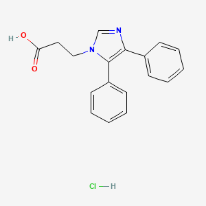 molecular formula C18H17ClN2O2 B3033835 3-(4,5-Diphenyl-1H-imidazol-1-YL)propanoic acid hydrochloride CAS No. 1215372-45-4