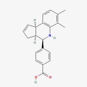 4-[(3aS,4R,9bR)-6,7-dimethyl-3a,4,5,9b-tetrahydro-3H-cyclopenta[c]quinolin-4-yl]benzoic acid