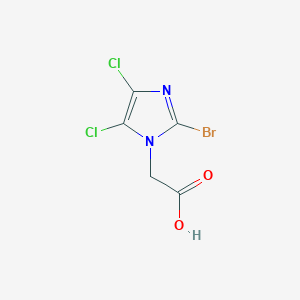 molecular formula C5H3BrCl2N2O2 B3033844 2-(2-bromo-4,5-dichloro-1H-imidazol-1-yl)acetic acid CAS No. 1219585-83-7