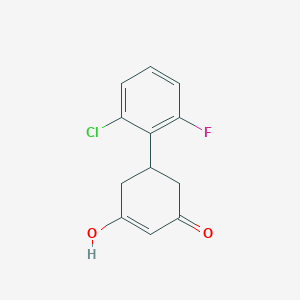 molecular formula C12H10ClFO2 B3033848 5-(2-chloro-6-fluorophenyl)-3-hydroxycyclohex-2-en-1-one CAS No. 1221715-39-4