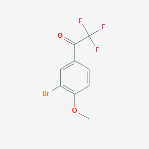 molecular formula C9H6BrF3O2 B3033849 1-(3-Bromo-4-methoxyphenyl)-2,2,2-trifluoroethanone CAS No. 122243-36-1