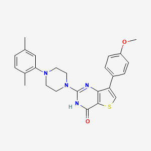 2-[4-(2,5-dimethylphenyl)piperazin-1-yl]-7-(4-methoxyphenyl)thieno[3,2-d]pyrimidin-4(3H)-one