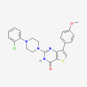 2-[4-(2-chlorophenyl)piperazin-1-yl]-7-(4-methoxyphenyl)thieno[3,2-d]pyrimidin-4(3H)-one