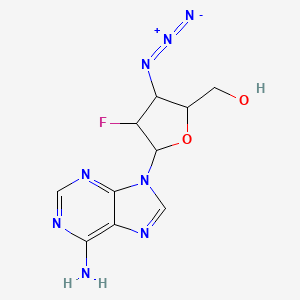 molecular formula C10H11FN8O2 B3033865 (5-(6-amino-9H-purin-9-yl)-3-azido-4-fluorotetrahydrofuran-2-yl)methanol CAS No. 123334-79-2