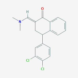 (2E)-4-(3,4-dichlorophenyl)-2-(dimethylaminomethylidene)-3,4-dihydronaphthalen-1-one