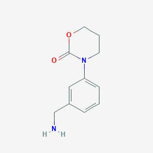 molecular formula C11H14N2O2 B3033890 3-[3-(Aminomethyl)phenyl]-1,3-oxazinan-2-one CAS No. 1250502-21-6