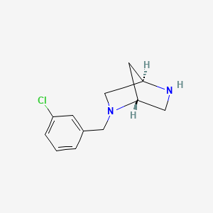 molecular formula C12H15ClN2 B3033893 (1R,4R)-2-[(3-chlorophenyl)methyl]-2,5-diazabicyclo[2.2.1]heptane CAS No. 1252686-52-4