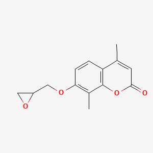 4,8-dimethyl-7-(oxiran-2-ylmethoxy)-2H-chromen-2-one