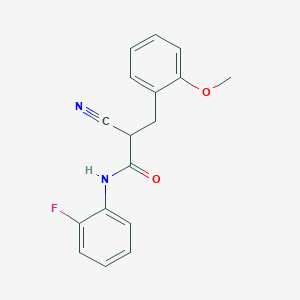 molecular formula C17H15FN2O2 B3033905 2-cyano-N-(2-fluorophenyl)-3-(2-methoxyphenyl)propanamide CAS No. 1260936-76-2