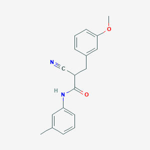 molecular formula C18H18N2O2 B3033906 2-cyano-3-(3-methoxyphenyl)-N-(3-methylphenyl)propanamide CAS No. 1260950-16-0