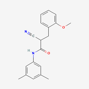 molecular formula C19H20N2O2 B3033907 2-cyano-N-(3,5-dimethylphenyl)-3-(2-methoxyphenyl)propanamide CAS No. 1260986-10-4