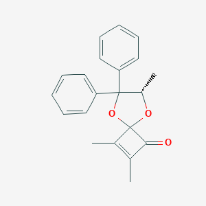 molecular formula C21H20O3 B303391 2,3,7-Trimethyl-6,6-diphenyl-5,8-dioxaspiro[3.4]oct-2-en-1-one 