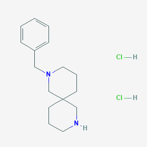 molecular formula C16H26Cl2N2 B3033916 2-Benzyl-2,8-diazaspiro[5.5]undecane dihydrochloride CAS No. 1262771-76-5
