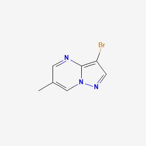 molecular formula C7H6BrN3 B3033919 3-Bromo-6-methylpyrazolo[1,5-a]pyrimidine CAS No. 1263060-64-5