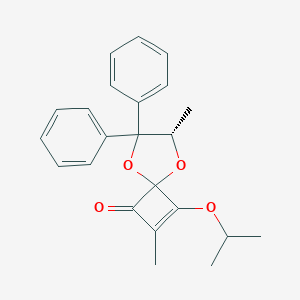 molecular formula C23H24O4 B303392 3-Isopropoxy-2,7-dimethyl-6,6-diphenyl-5,8-dioxaspiro[3.4]oct-2-en-1-one 