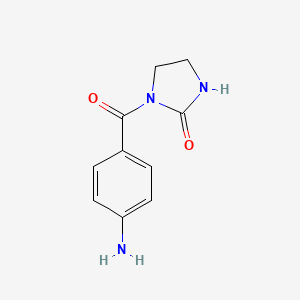 molecular formula C10H11N3O2 B3033921 1-(4-Aminobenzoyl)imidazolidin-2-one CAS No. 1263209-12-6
