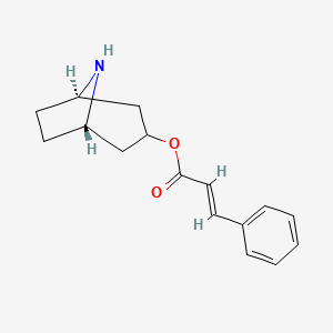 molecular formula C16H19NO2 B3033923 [(1R,5S)-8-azabicyclo[3.2.1]octan-3-yl] (E)-3-phenylprop-2-enoate CAS No. 126394-79-4