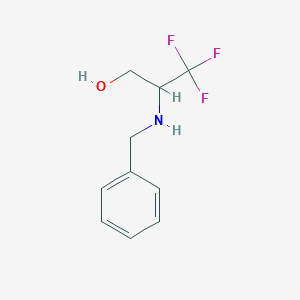 molecular formula C10H12F3NO B3033924 2-(Benzylamino)-3,3,3-trifluoropropan-1-ol CAS No. 126536-03-6