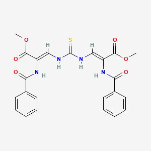 methyl (Z)-2-benzamido-3-[[(Z)-2-benzamido-3-methoxy-3-oxoprop-1-enyl]carbamothioylamino]prop-2-enoate