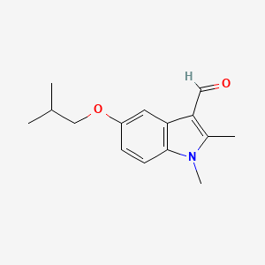 5-isobutoxy-1,2-dimethyl-1H-indole-3-carbaldehyde