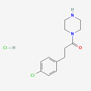 3-(4-Chlorophenyl)-1-(piperazin-1-yl)propan-1-one hydrochloride