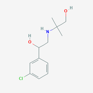 2-{[2-(3-Chlorophenyl)-2-hydroxyethyl]amino}-2-methylpropan-1-ol