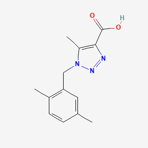 1-(2,5-dimethylbenzyl)-5-methyl-1H-1,2,3-triazole-4-carboxylic acid