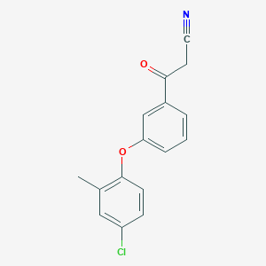 molecular formula C16H12ClNO2 B3033943 3-[3-(4-Chloro-2-methylphenoxy)phenyl]-3-oxopropanenitrile CAS No. 127389-40-6