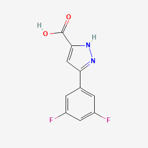 molecular formula C10H6F2N2O2 B3033947 3-(3,5-Difluorophenyl)-1H-pyrazole-5-carboxylic acid CAS No. 1276541-99-1