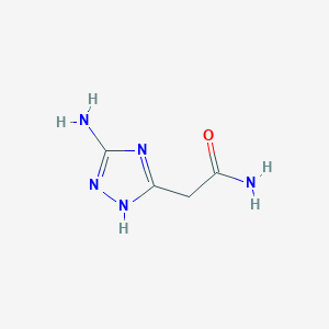 molecular formula C4H7N5O B3033951 2-(5-amino-1H-1,2,4-triazol-3-yl)acetamide CAS No. 1279219-08-7
