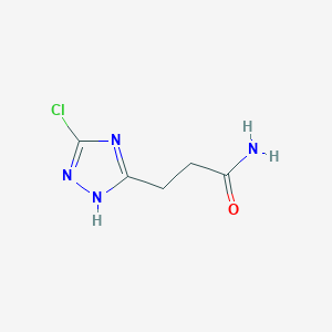 molecular formula C5H7ClN4O B3033952 3-(3-Chloro-1H-1,2,4-triazol-5-yl)propanamide CAS No. 1279219-46-3