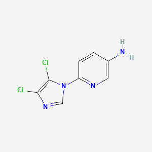 molecular formula C8H6Cl2N4 B3033953 6-(4,5-dichloro-1H-imidazol-1-yl)pyridin-3-amine CAS No. 1279219-50-9