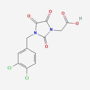 2-[3-(3,4-Dichlorobenzyl)-2,4,5-trioxo-1-imidazolidinyl]acetic acid