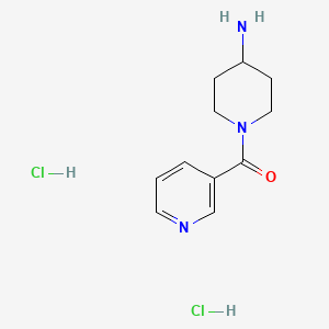 molecular formula C11H17Cl2N3O B3033961 (4-Aminopiperidin-1-yl)(pyridin-3-yl)methanone dihydrochloride CAS No. 1286264-95-6