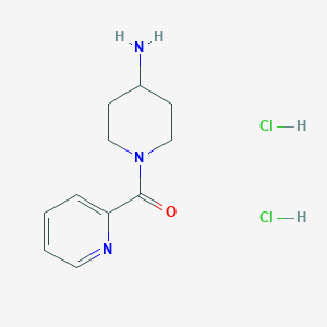 molecular formula C11H17Cl2N3O B3033963 (4-Aminopiperidin-1-yl)(pyridin-2-yl)methanone dihydrochloride CAS No. 1286274-40-5