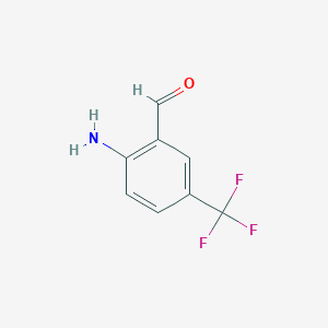molecular formula C8H6F3NO B3033966 2-氨基-5-(三氟甲基)苯甲醛 CAS No. 1288999-05-2