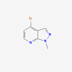 molecular formula C7H6BrN3 B3033967 4-bromo-1-methyl-1H-pyrazolo[3,4-b]pyridine CAS No. 1289150-14-6