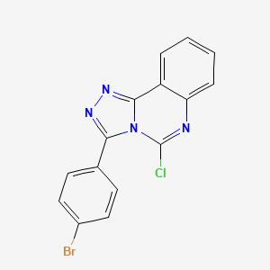 molecular formula C15H8BrClN4 B3033972 3-(4-Bromophenyl)-5-chloro[1,2,4]triazolo[4,3-c]quinazoline CAS No. 129177-19-1