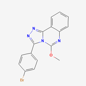 molecular formula C16H11BrN4O B3033974 3-(4-Bromophenyl)-5-methoxy-[1,2,4]triazolo[4,3-c]quinazoline CAS No. 129177-29-3