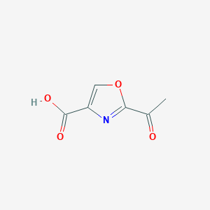 molecular formula C6H5NO4 B3033981 2-Acetyloxazole-4-carboxylic acid CAS No. 1297542-52-9