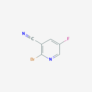 molecular formula C6H2BrFN2 B3033987 2-溴-5-氟烟酰腈 CAS No. 1305208-36-9