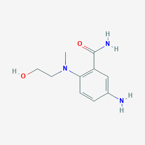 molecular formula C10H15N3O2 B3033989 5-Amino-2-((2-hydroxyethyl)(methyl)amino)benzamide CAS No. 1305826-75-8