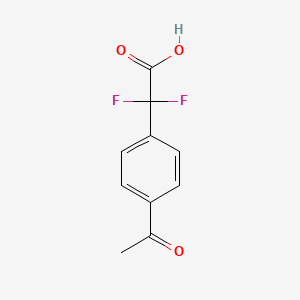 molecular formula C10H8F2O3 B3033992 2-(4-Acetylphenyl)-2,2-difluoroacetic acid CAS No. 1308915-16-3
