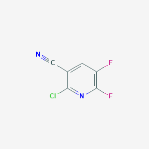 molecular formula C6HClF2N2 B3033993 2-Chloro-5,6-difluoronicotinonitrile CAS No. 1309371-71-8
