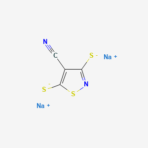 Bis(sodiosulfanyl)-1,2-thiazole-4-carbonitrile