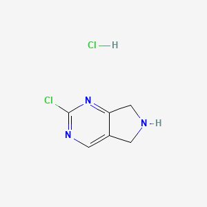 2-chloro-6,7-dihydro-5H-pyrrolo[3,4-d]pyrimidine hydrochloride